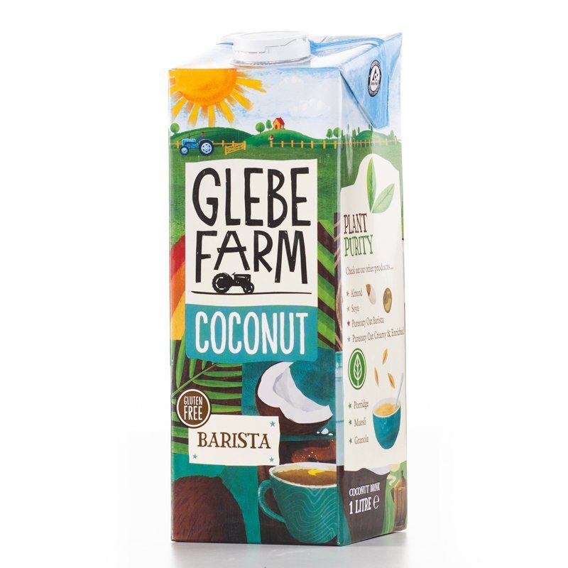 Glebe Farm Coconut Milk 1 Litre Poly Bottle Isolated 2